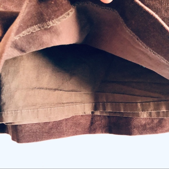 Vintage Lilly Pulitzer Brown Velvet Blue Birds Skirt - Picture 3 of 6